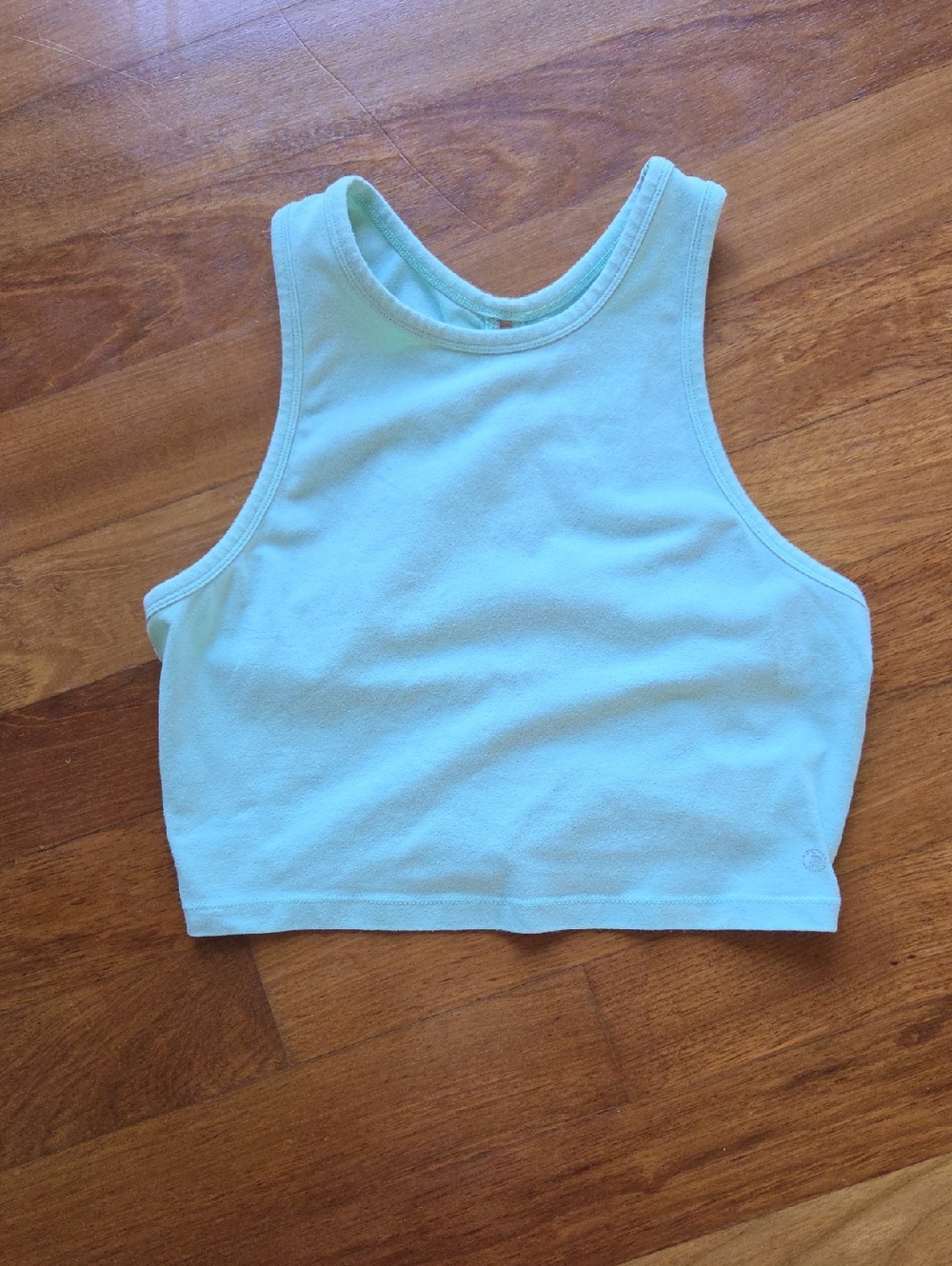 Mint Green Cropped Tank Top